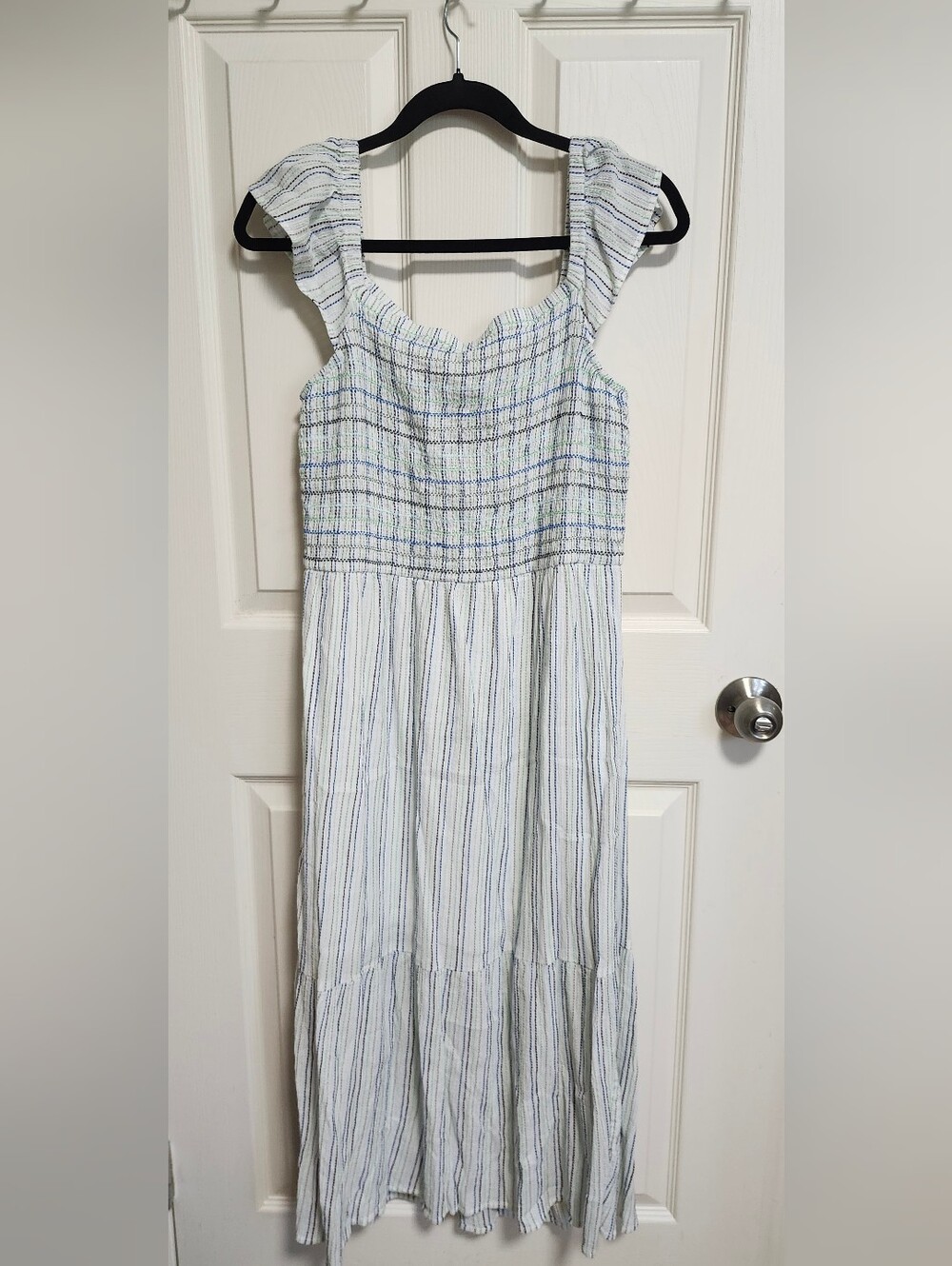 Loft Striped Smocked Sundress
